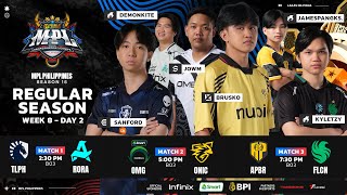 🔴 LIVE | MPL PH S15 | FILIPINO - Week 8 Day 2