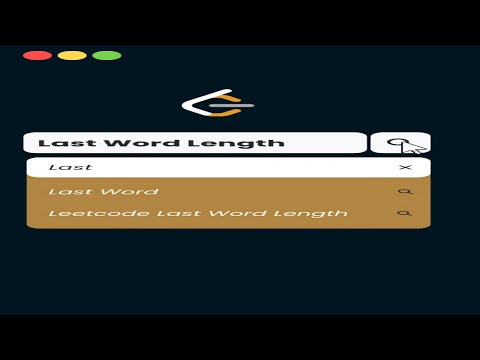 Leetcode Last Word Length in O(n) time🔥 #leetcode #leetcodechallenge #leetcodequestions