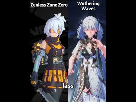 Zenless Zone Zero Wuthering Waves Role comparison #duetnightabyss #ZenlessZoneZero #zzzero