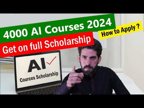 Get AI Courses on scholarship with Certification 2024 | Find the best free AI courses online | #ai