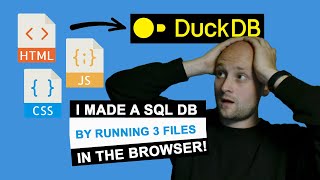 Create a database that runs in your browser with DuckDB Wasm and Javascript