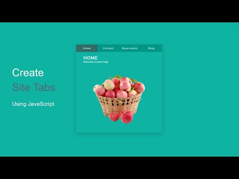 Create Site Tabs Using JavaScript