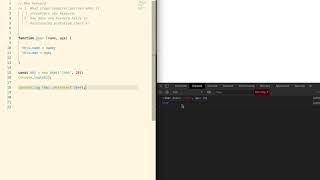 Using new keyword in javascript with example