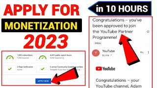 Apply For Monetization on Mobile 2023 | How To Apply Youtube Channel For Monetization 2023