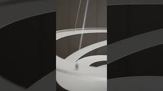Micro LED Chandelier | Futuristic Light, Floating Form