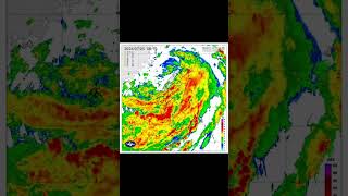 7/24～25 凱米颱風 雷達回波