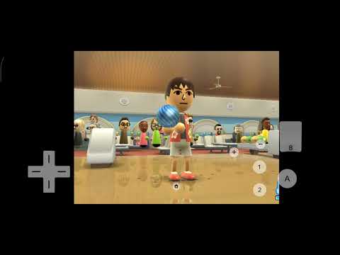 Playing wii resort