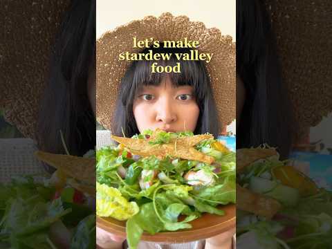 stardew valley food irl 🥗🌾 #cozygaming #stardewvalley #shorts