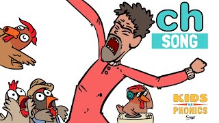 Learn Phonics with Crazy Kids Songs | ch | Chit Chat Chicken | Kids vs Phonics
