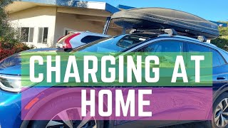 Charging the VW ID4 at home #VWID4 #EVlife