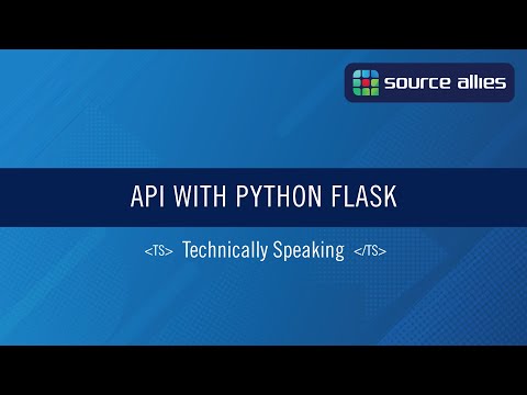 API With Python Flask | Technically Speaking
