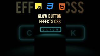 glow button effect with html css #html #css #js #webdevelopment #frontend