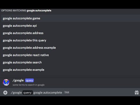Google autocomplete in discord bot!