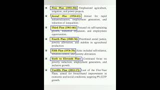 5 year plans - major focus and emphasis.  panchvarshiya yojna #UPSCPrelims2024 #upsc #ssc #sscexam