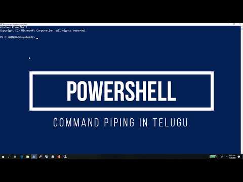 13 Powershell basics in Telugu - Command Piping