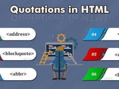 HTML quotation and citations