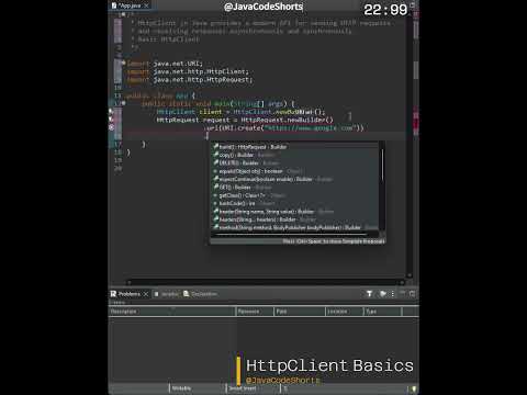 0047 HttpClient Basics #java #network #programming #coding #shorts