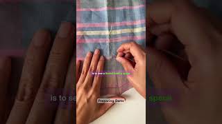 Preparing Darts for Sewing #sewing #sewingtutorial