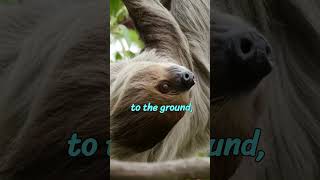 Did You Know? Sloths Only Poop Once a Week! 🦥😲 #SlothFacts