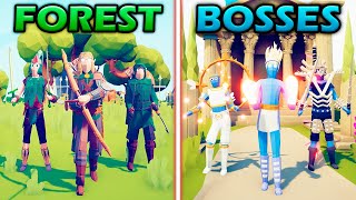 GREAT FOREST vs BOSSES TEAM - Totally Accurate Battle Simulator | TABS