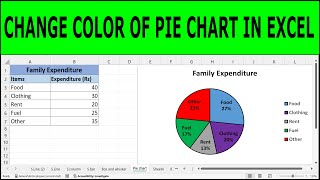 How to change the color of pie chart in excel | How to Change Chart Colour in Excel