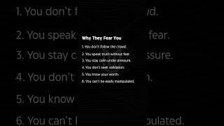 Why They Fear You | 6 Powerful Traits of the Unshakable