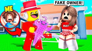 I Pretended To Be THE OWNER, To TROLL My SISTER In Steal A Brainrot!
