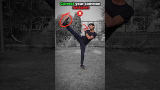 Check your common mistakes 👍✅️ #kick #taekwondo #karate #martialarts #teaching #training #shorts