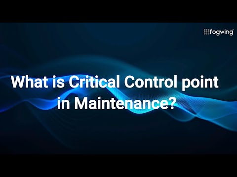What is Critical Control point in Maintenance?