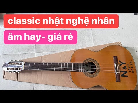 Đàn guitar classic nhật nghệ nhân âm rất hay. Giá: 1tr600k. guitar nhật 0936057750