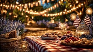 Cozy 4th of July Jazz Celebration 🎇 Fireworks, BBQ, Smooth Jazz | Independence Day Ambience for Work