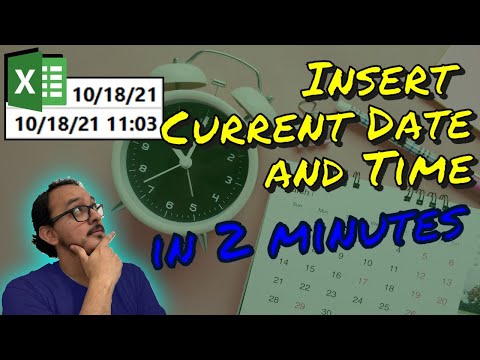 📅🕑 How to insert the current day and time in Excel in 2 minutes
