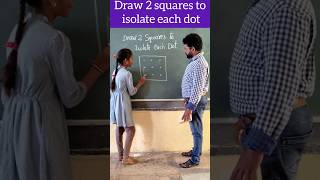 Draw two squares to isolate each dot #education #maths #school #tutorial #joyfulmath #youtubeshorts