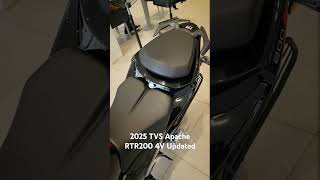 2025 TVS Apache RTR200 4V Updated Model Black Colour 😍🔥