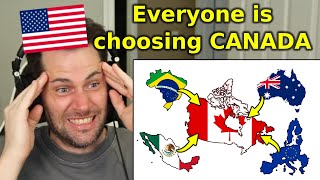 American Reacts to 7 Nations Ditching the U.S. for Canada