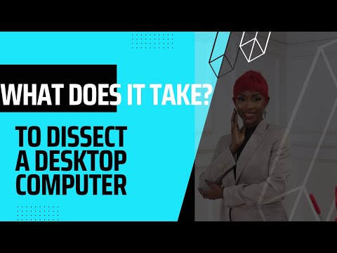 The most important thing to do to dissect a desktop computer. How to disassemble a Laptop.