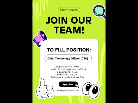 Chief Technology Officer (CTO) #fullstack  #aws  #devops  #gcp  #appsecurity  #mvp  #immediate #wfo