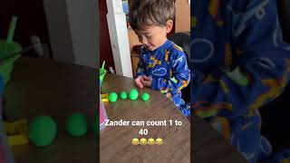 2 years old kid can count 1 to 40