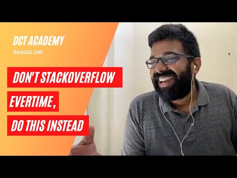 Don't stackoverflow everytime, do this instead