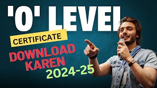 'O' Level Ka Certificate Download Kaise Karen
