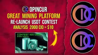 OPINCUR MINING APP | USDT CONTEST GET $10 #opincur #freegiveaway #newmining
