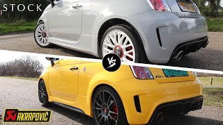 Abarth 500 Sound - Stock vs After Market vs Akrapovic!