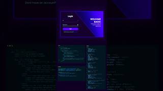 Animated Login & Signup Form using HTML, CSS & JavaScript🔥 #shorts  #shortvideo #shortfeed  #coding