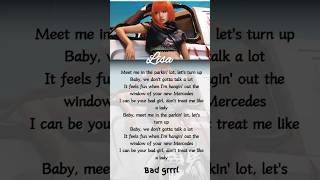 Lisa 'Bad girl' lyrics #kpop #lisa #badgirl  #alterego #lyrics