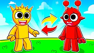 SIMON & RADDY COLOR SWAP In Roblox! (Sprunki)