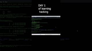 DAY 1 OF LEARNING HACKING