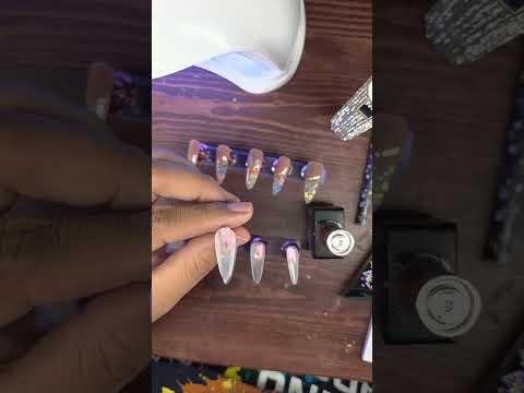 incapsulated aquarium nails #nails #nailart #icapsulation #pressonails #aquariumnails