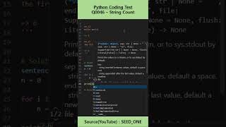 Python Coding Test 0046 String Count