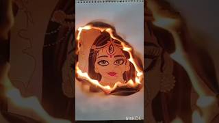 Durga maa❤ #navratri #newtrend #art #fireart #subscribe #ytshort #ytviral #short #durgamaa #drawing
