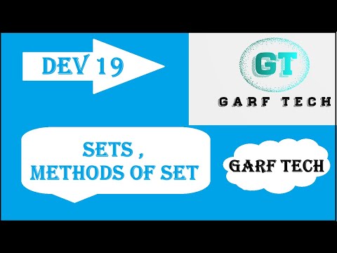 Dev 19 Set Methods
